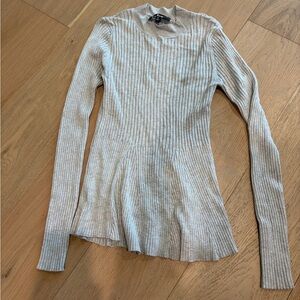 Lulu's Cream Ribbed Sweater